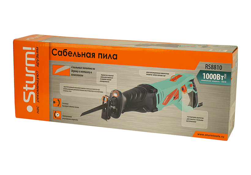 Пила сабельная Sturm! RS8810