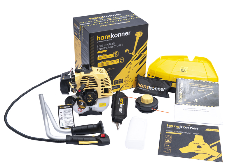Триммер бензиновый Hanskonner HBT126D