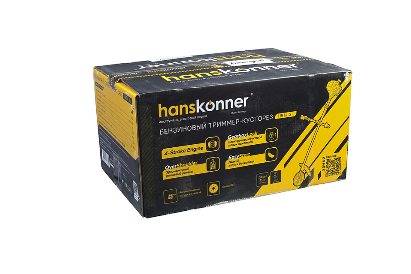 Триммер 4-тактный бензиновый Hanskonner HBT4-31